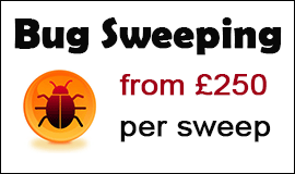 Bug Sweeping Cost in Potters Bar